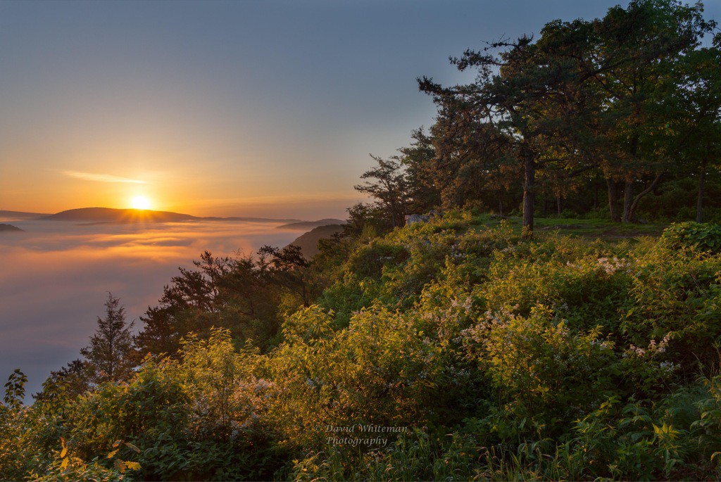 Sunrise over Penns View, photograph by David Whiteman
