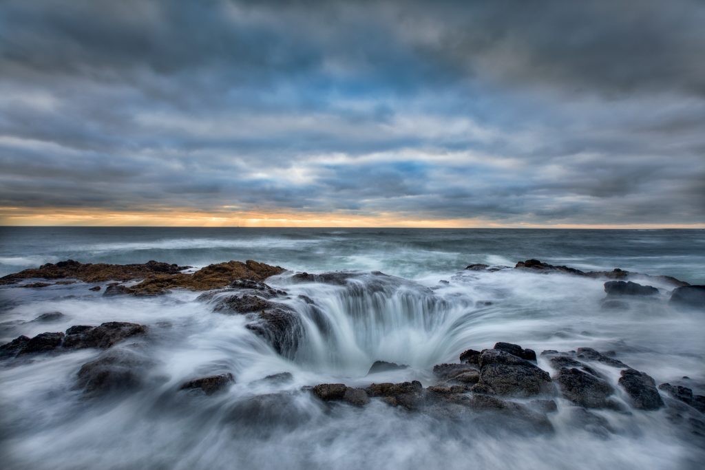 Thor’s Well, photograph by David Whiteman