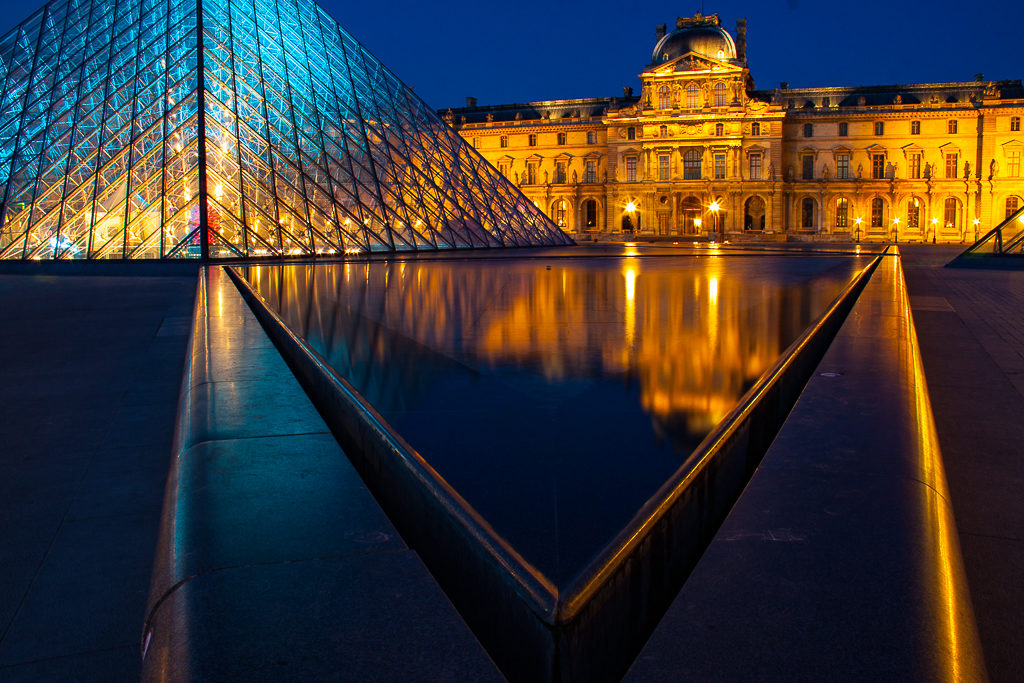 Louvre reflection, photograph by Lisa Marie Cirincione