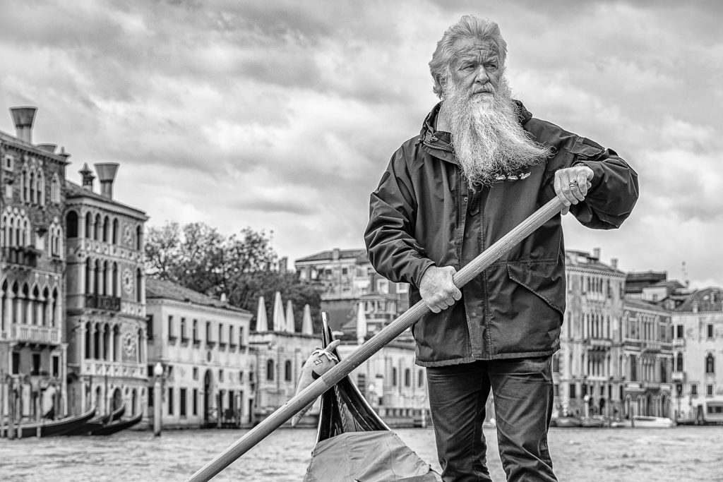 Gondolier, photograph by Jim Valent