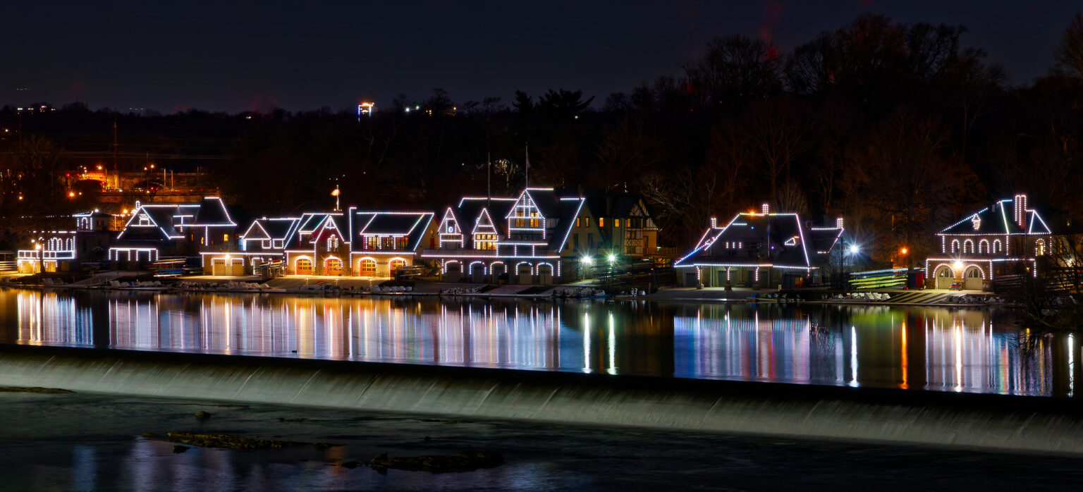 Boathouse Row, photograph by Roger Young