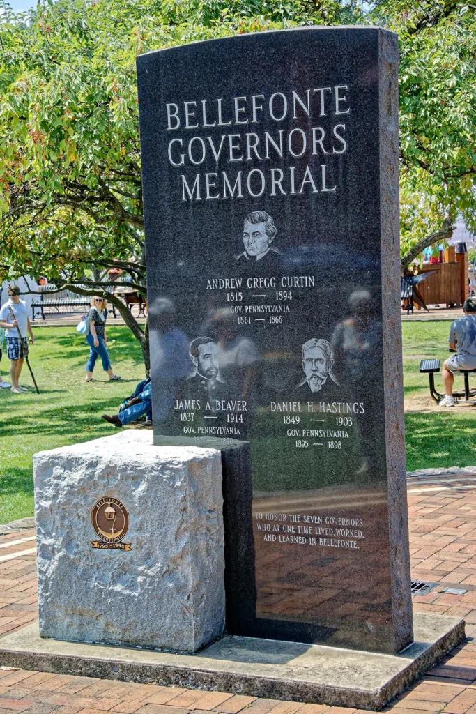 Bellefonte Governors Memorial at Tallyrand Park, photograph by Alan Lucas