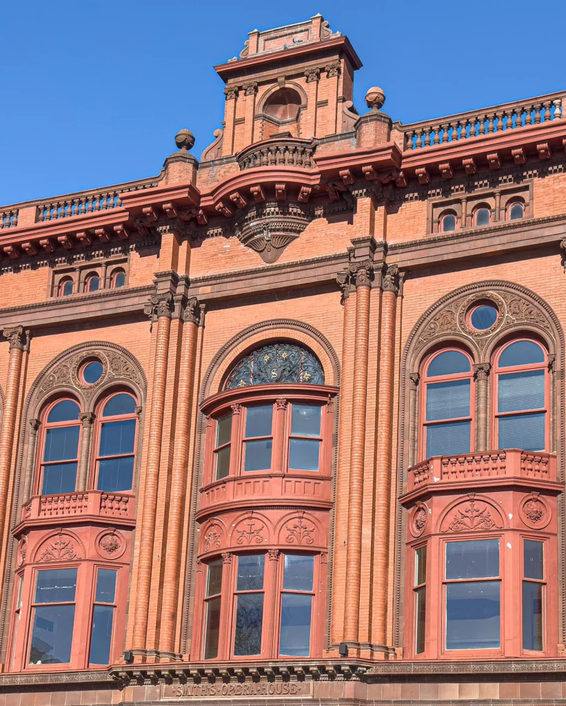 Smith's Opera House Detail - Geneva NY, photograph by Alan Lucas