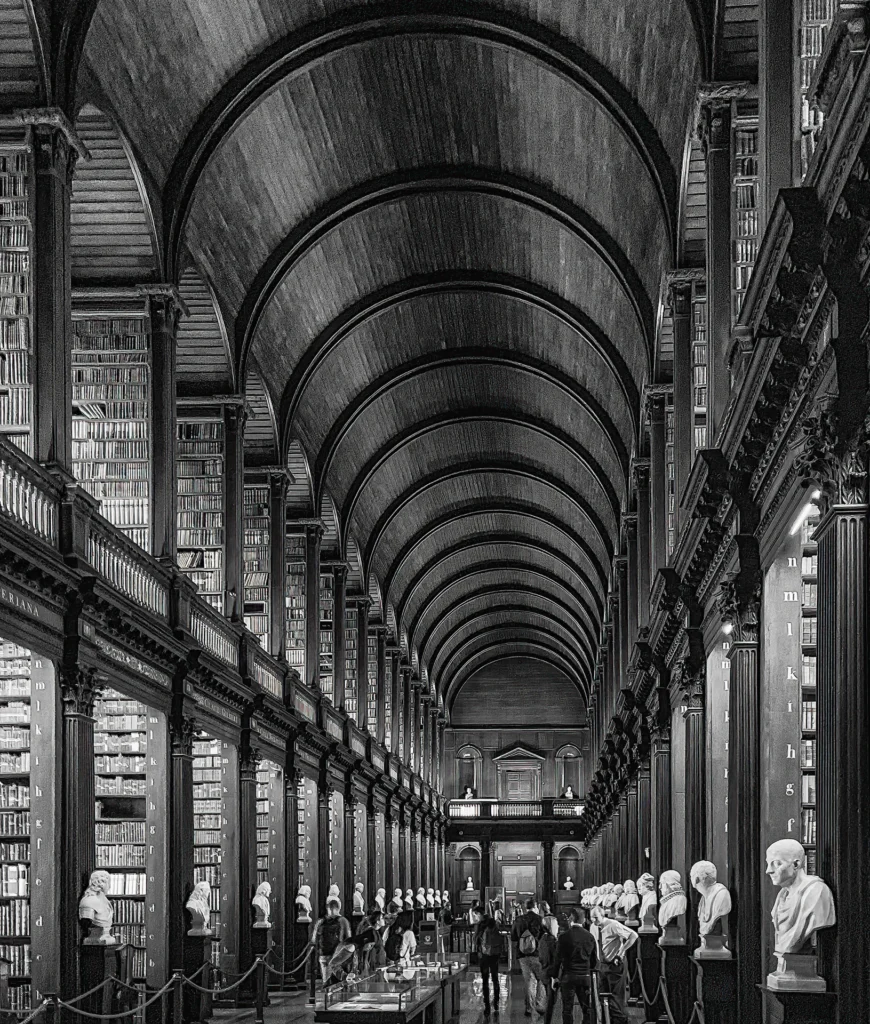 Trinity College Library, photograph by Carolyn Todd-Larson