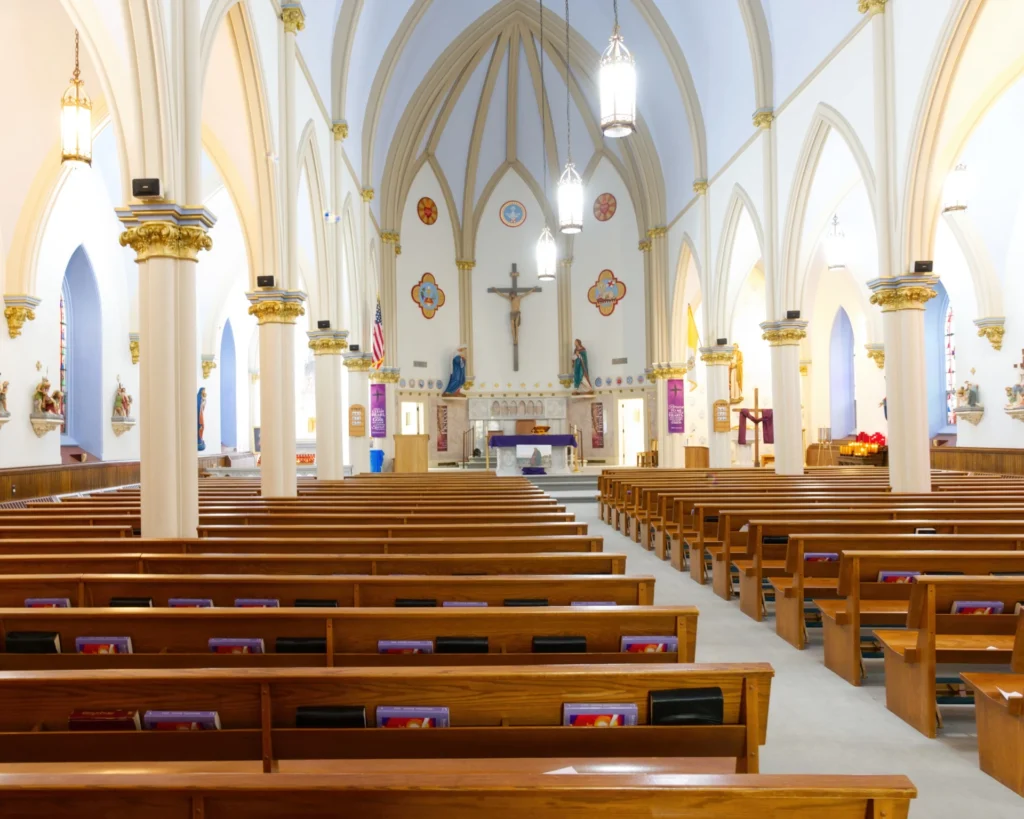 Bellefonte Catholic Church, photograph by Dave Mann