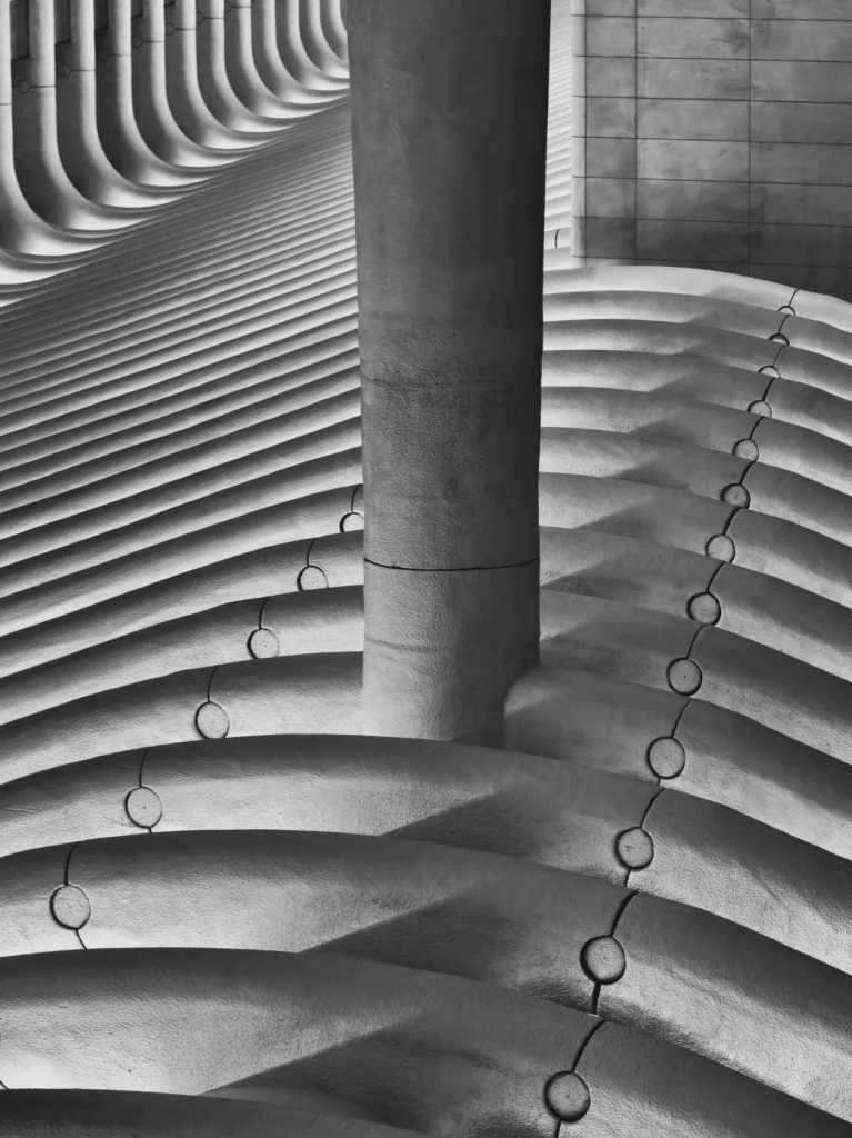 B&W Abstract of the Oculus, photograph by David Whiteman