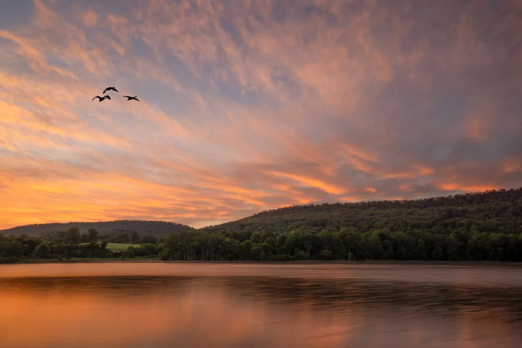 Colyer Lake Sunrise, photograph by David Whiteman