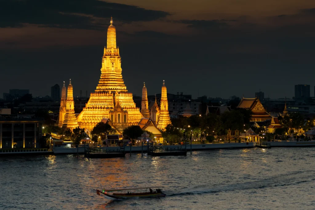Wat Arun at Night, photograph by Donna Becker