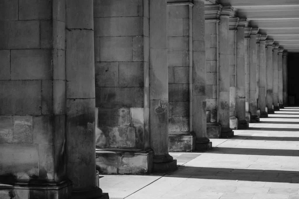 Beneath Wren Library, Cambridge, photograph by Jane Liechty