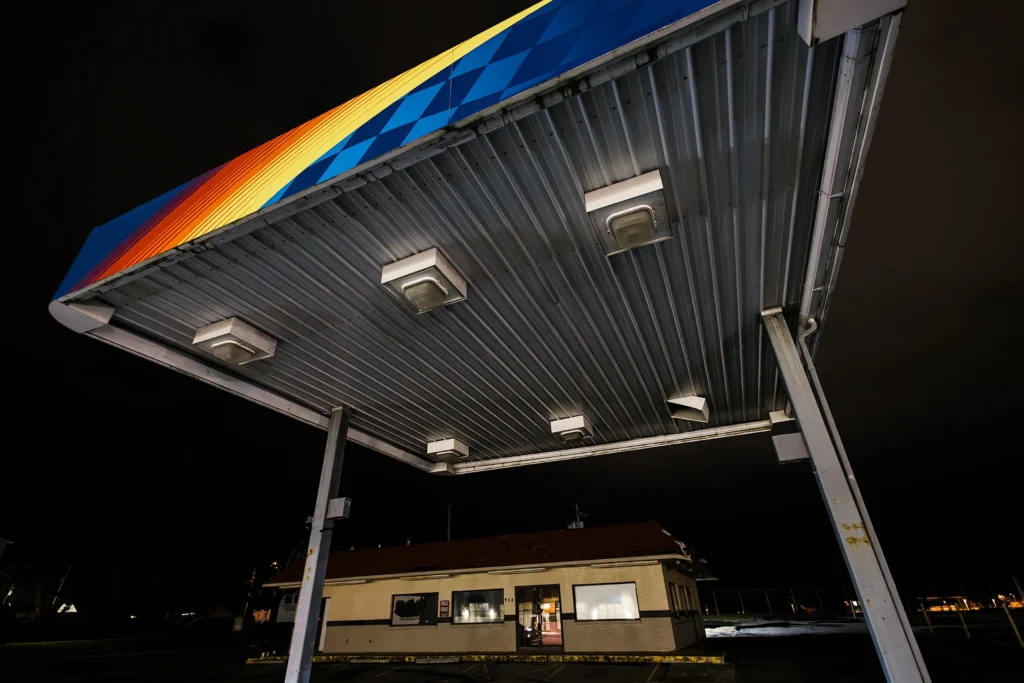 Gas station, photograph by Jane Liechty