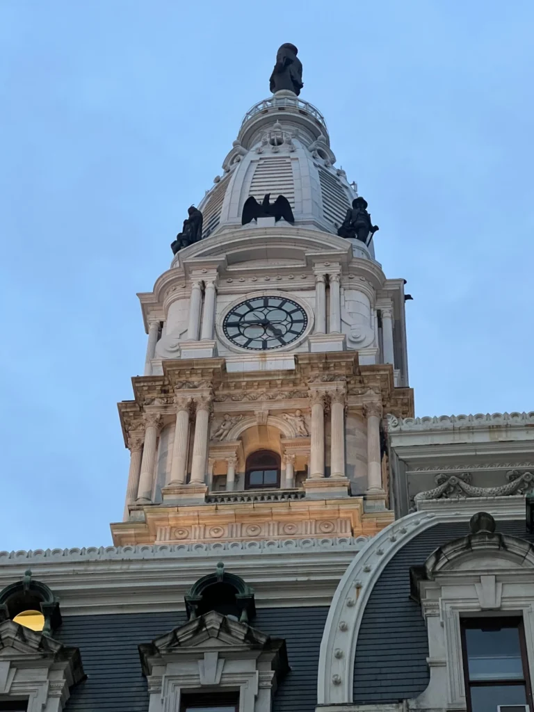 Top of Philadelphia City Hall, photograph by Jennifer Blackburn-Miller