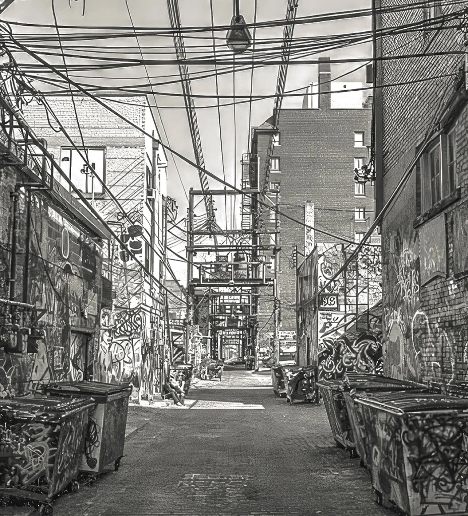 Art Alley, Bismark, photograph by Jim Thomas
