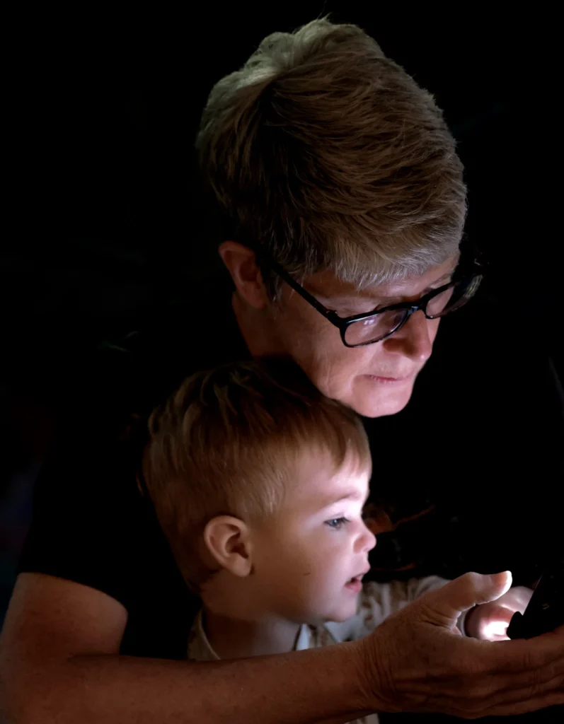 Computer Lesson, photograph by Jim Thomas
