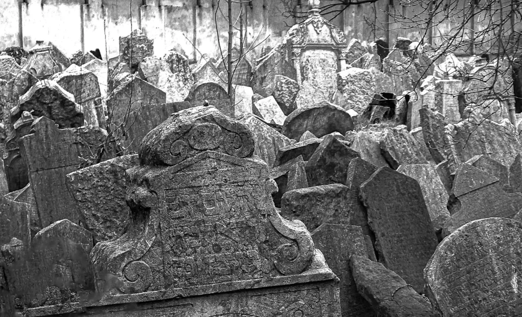 Old Jewish Cemetery, Prague, photograph by Jim Thomas