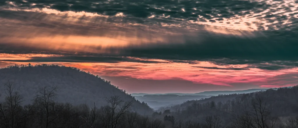 Valley Sunset, photograph by Jim Thomas