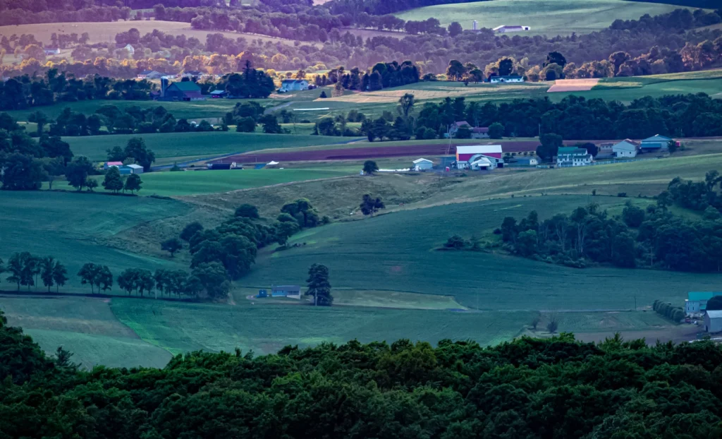 Over Looking Brush Valley, Centre County, photograph by Joe Worrick