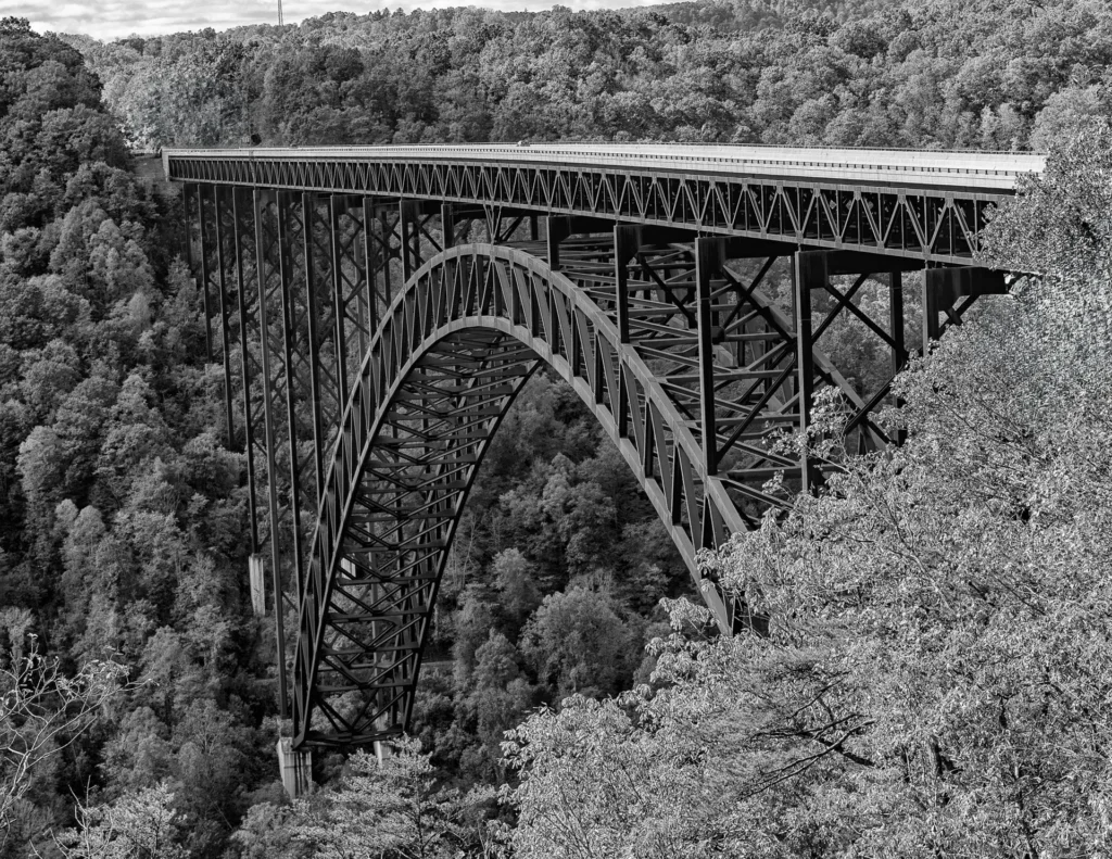 New River Gorge Bridge, photograph by John Larson