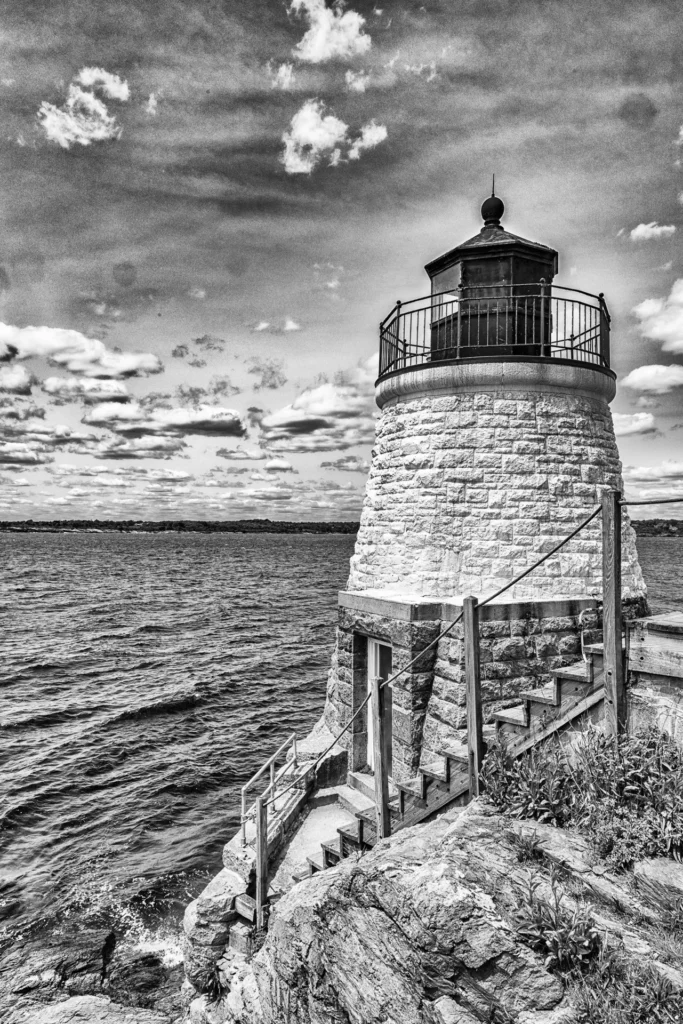 Newport Lighthouse, photograph by John Larson