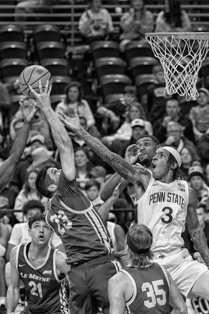 Number 3 Against Number 23, photograph by John Larson