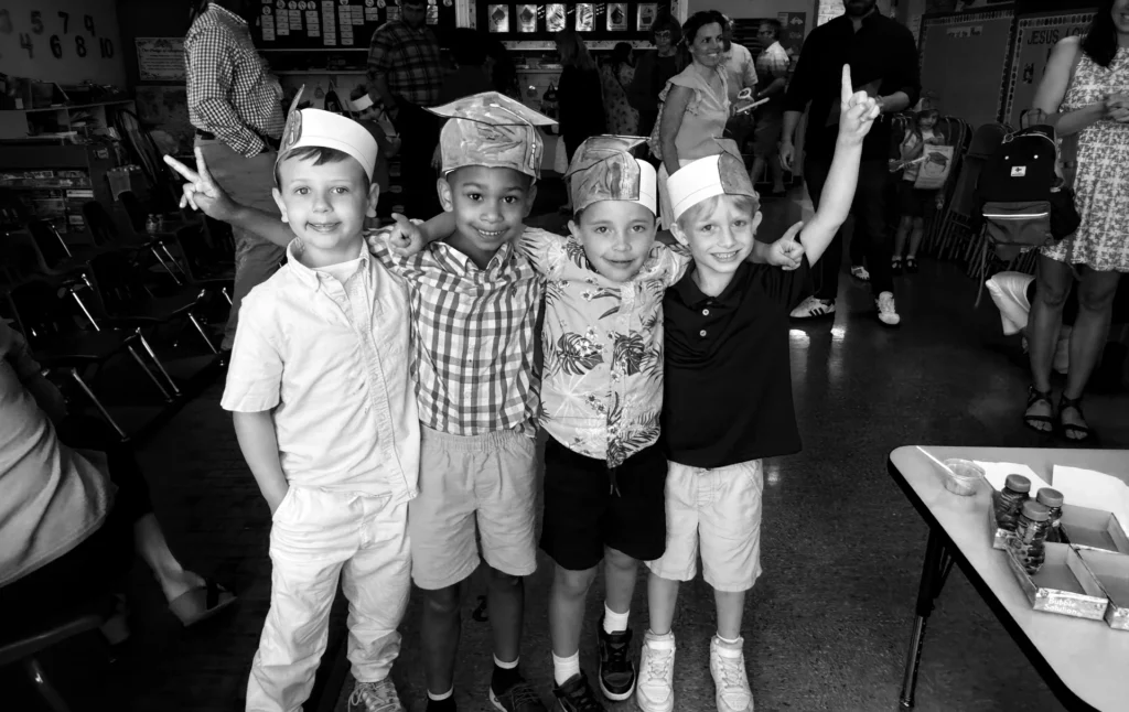 Kindergarten graduation, photograph by Mary Anne Knutson