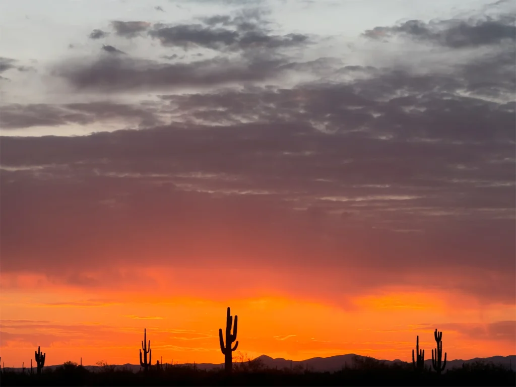 Arizona Sunrise, photograph by Sam Knutson