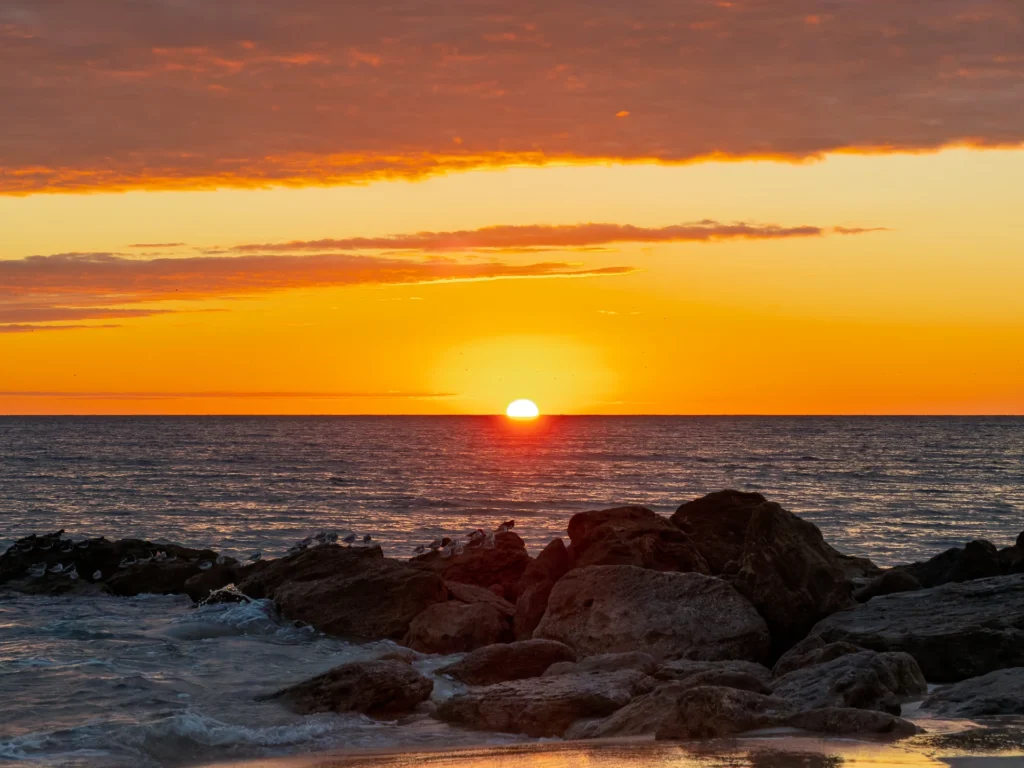 Beach Sunrise, photograph by Sam Knutson
