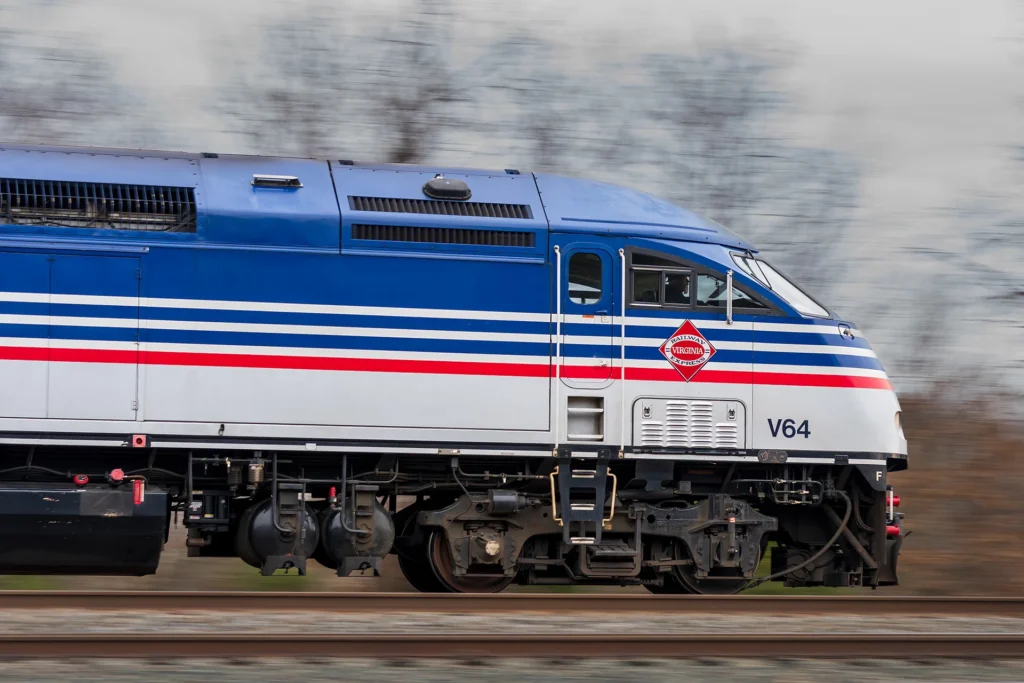 Train in Lorton, VA, photograph by Sam Knutson