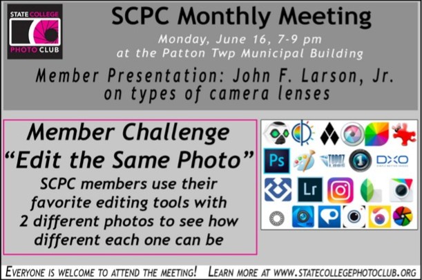 SCPC Monthly Meeting flyer, June 16, 2025