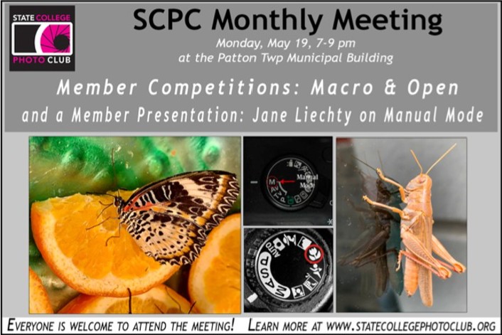 SCPC Monthly Meeting flyer, May 19, 2025