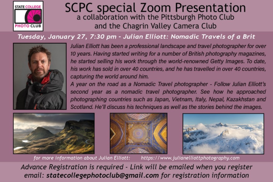 SCPC special Zoom presentation with Julian Elliott