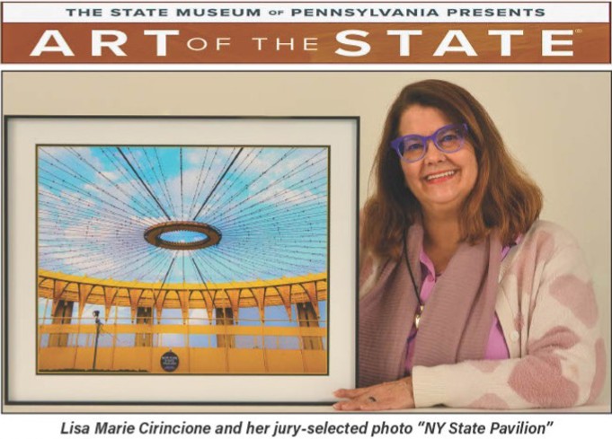 Lisa Marie Cirincione and her jury-selected photo “NY State Pavilion”